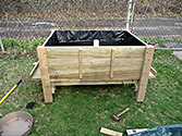 Sub-irrigated Garden Box - Dont place the overflow tube too high